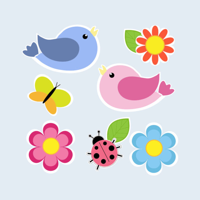 Colorful stickers
