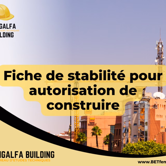 Fiche de stabilité pour autorisation de construire