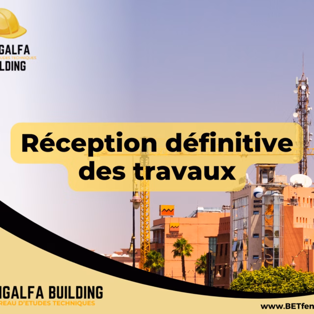 Réception définitive des travaux